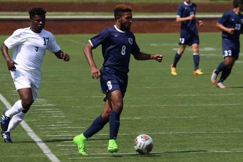 Tyequis Stallins scored the lone goal for E&H on Saturday evening.
