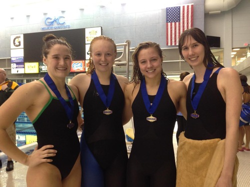 Emory & Henry Women’s Swimming Second After Day One Of 2014 ODAC Championships